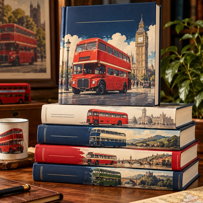 Illustrative books scene