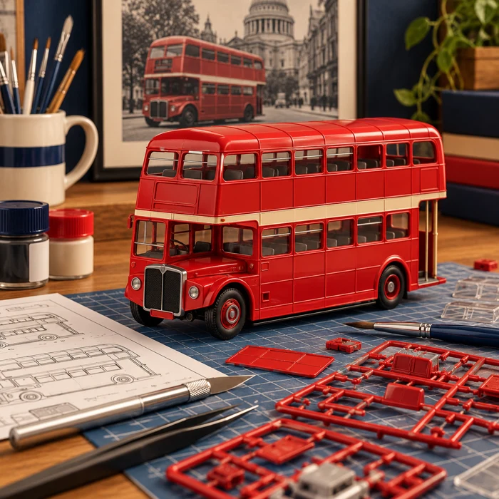 Illustrative model kits scene